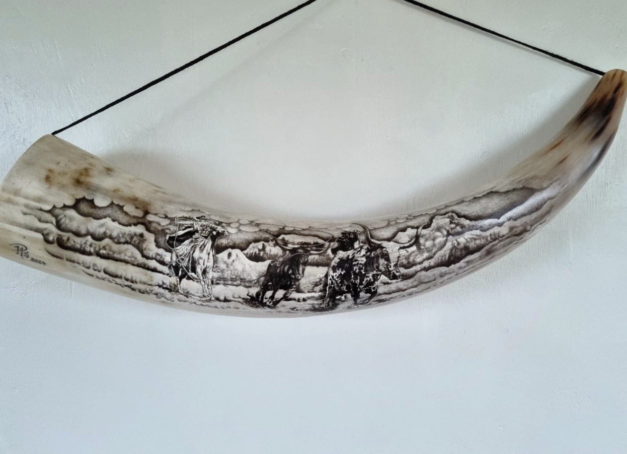 Wild West, Cowboys ‘cow roping’ scene