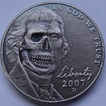 'Better go see the Doctor' Hobo nickel USA Jefferson-Monticello 5 cents 1.1.b