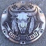 'One.Day' used H-D Sportster derby cover 3 (relief engraved)