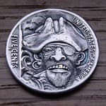 'The Captain' Hobo nickel carving 1