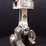 'Lucky 13' relief engraved piston & connecting rod (final assembly) 2